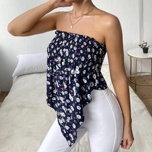 - Women’s Ditsy boho floral Bandana tube top